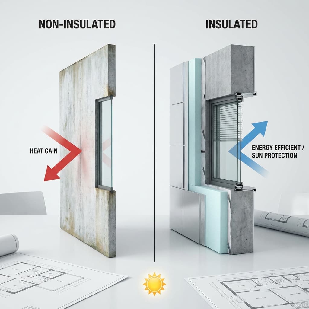 أهمية العزل الحراري في المباني السعودية